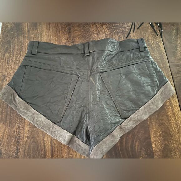 One Teaspoon Leather Bandits in CHOCOLATE BROWN Size 6 - Picture 2 of 4